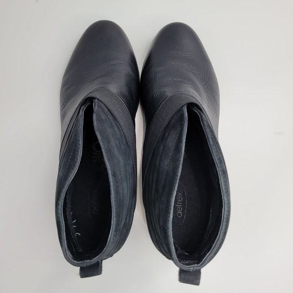 Aetrex Adele Women's Black Leather Ankle Boots US Size 9 EU 40 - Picture 5 of 8